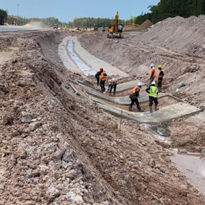 Highway Drainage Work - Toco Highway